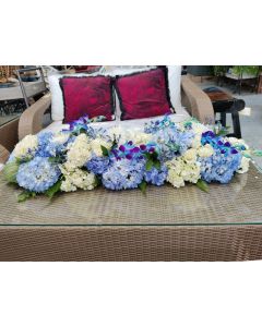 Blue And White Hydrangea Flower Arrangements