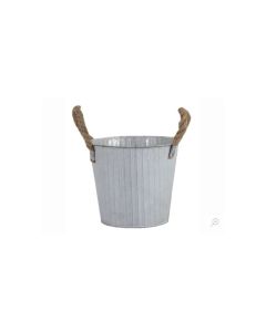 MG Bob Rope Planter Old White
