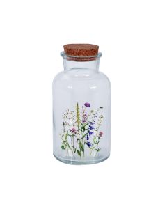 Bottle Glass with Cork Lid