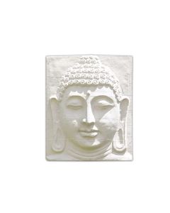 Buddha Face Wall Decor White