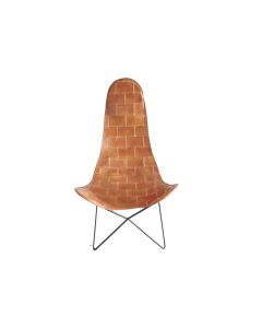 HA Butterfly Chair Goat Leather Brown