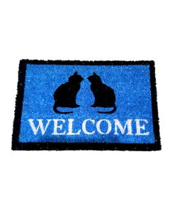 Coir Mat Cat Printed