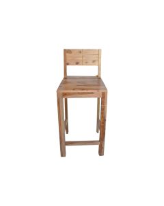 Low Back Wooden Bar Chair