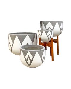 Cement Paint Plant Pot - FC204 - Large