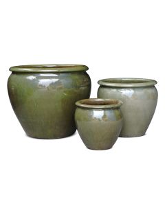TKE Glazed Ceramic Egg Pot - Large
