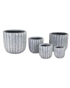 MG Arkansas Egg Pot Washed Grey 31 cm
