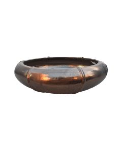 Ceramic Bowl Planter Gold