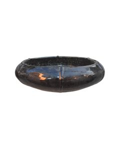 Ceramic Bowl Planter Glossy black
