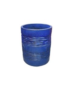 Ceramic Glazed Pot blue Big