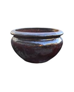 Ceramic Pot Cherry Red Large