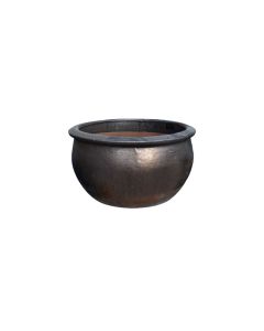 Ceramic Pot Matt Bronze Small