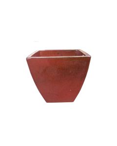 Ceramic pot tropical red