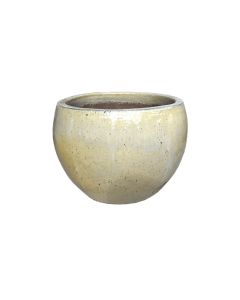 Ceramic pot Cream White Medium