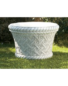Cement Planter (Cesto Con Fiori)