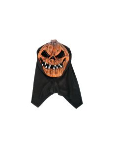 Halloween Decor - Adult PVC Hood Mask Orange - 99098
