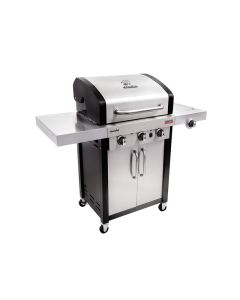 Char Broil Ir & Cast Iron Gas BBQ Grill 3-Burner+Sb