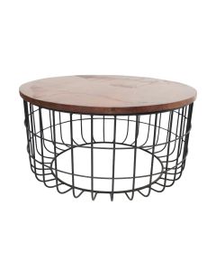 Coffee Table Iron Wood