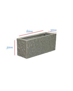Colorado Bigular River Grey Planter - L60cm