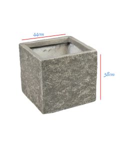 Colorado Cubi River Grey Planter - W44xH38cm