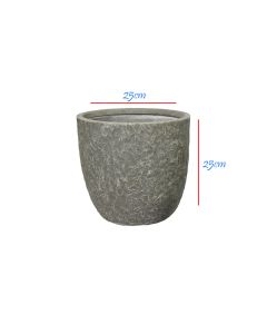 Colorado Egg Pot River Grey - Planter D25xH25cm