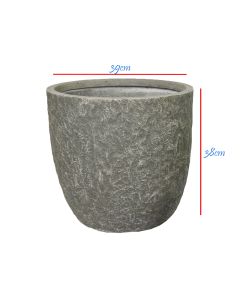 Colorado Egg Pot River Grey - Fiberclay