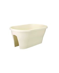 EL Corsica Flower Bridge Pot - White - 60 cm