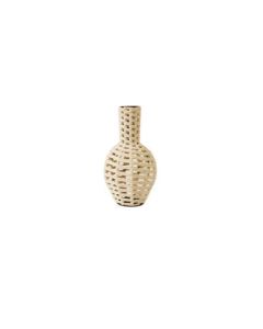 Iron/Cotton Vase Matt Gold