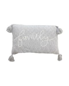 Cushion Family Plain Grey