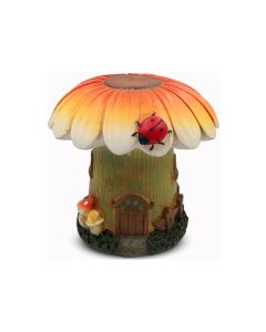 Daisy Yellow Orange Solar Stool H33cm