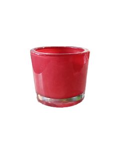 Red Cylindrical Glass