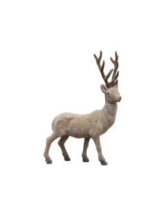 Christmas Flocked Standing Deer