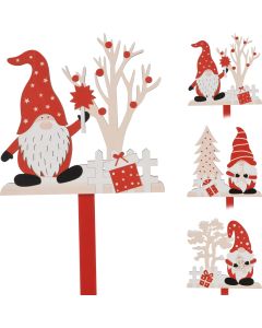 KI Xmas Gnome on Pick Size: 40cm - 3pcs Assorted
