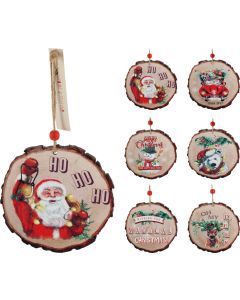 KI Xmas Hanging Decor Assorted Size: 11cm - 6pcs Assorted