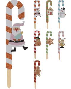 KI Candy Cane With Gingerbread 4pcs Assorted