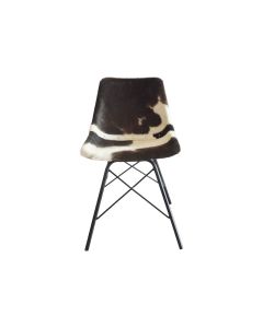 HA Dining Chair Cow Hair on Leather
