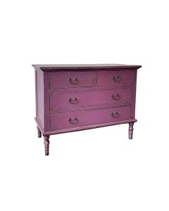 NB 4 Drawers Purple Cabinet