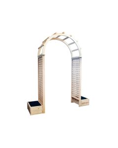 HOT Garden Arch with Twin Planter Box