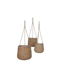 ED Avalon Basket Hanging Brown H70cm