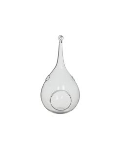 ED Deco Glass Drop Transparent H24cm