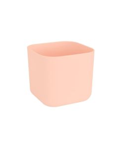 Brussels Soft Square Plastic Pot 14cm Dia (Nude)