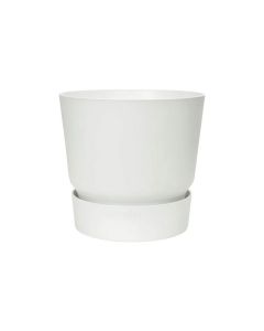 White Plastic Greenville Round 47cm Dia