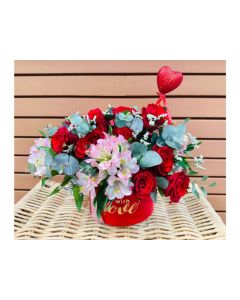 Flowers within the Box Arrangement