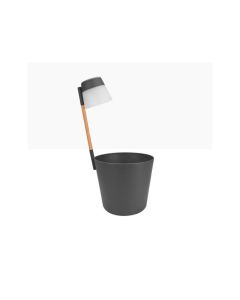 EL Flower Pot with Light - Anthracite