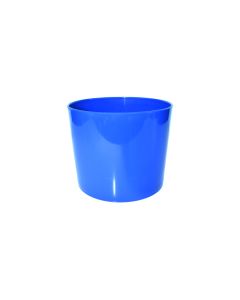 Diamond Round Pot Glossy Royal Blue