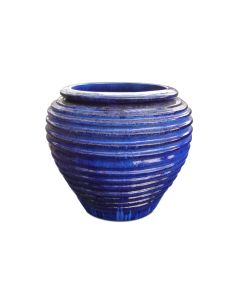 FS Coiled Jar Blue Cloud Ceramic Pot 3070BC