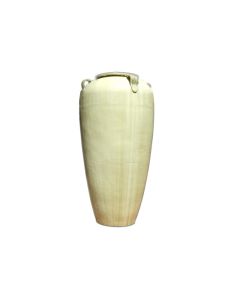 FS Tall Temple Jar With Lugs Sand Ceramic 3006SA