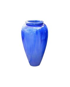 FS Temple Jar No Lugs Blue Cloud Ceramic 3106BC