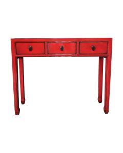 NB 3 Drawer Table - Red Ancient Stylish