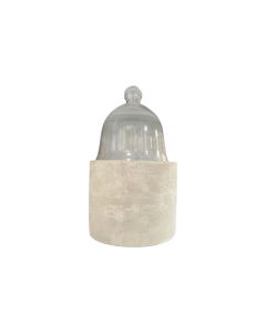 ED Cloche with Concrete Base - Small