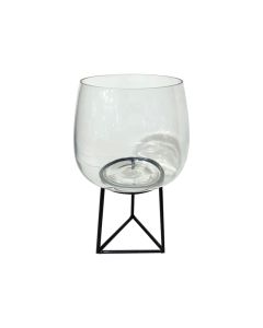 Glass Planter with Stand